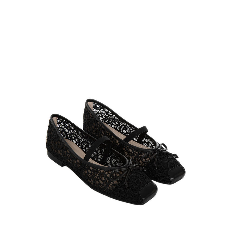 ZHA19-7 Women's Ballerina Flats - Black