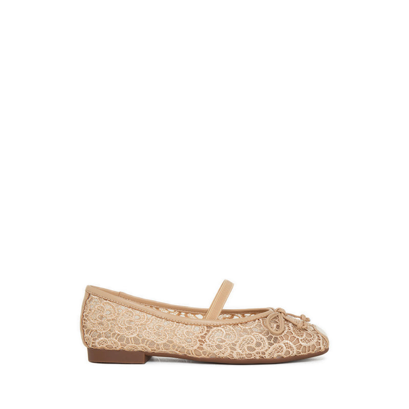 ZHA19-7 Women's Ballerina Flats - Cream