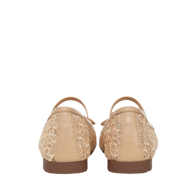 ZHA19-7 Women's Ballerina Flats - Cream