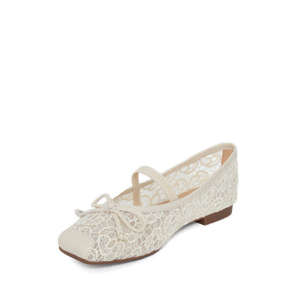 ZHA19-7 Women's Ballerina Flats - White