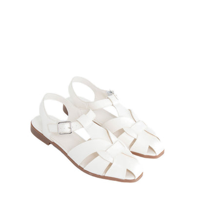 ALEA Women's Flat Sandals - White