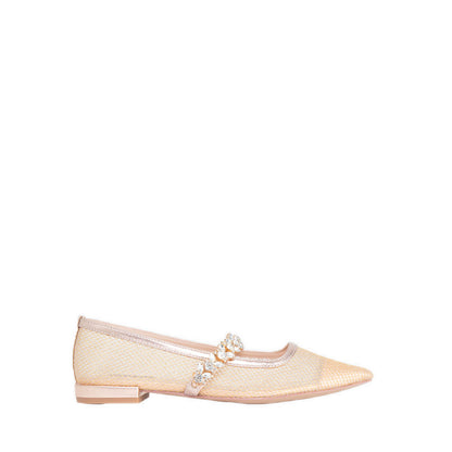 ANYA Women's Flats - Rose Gold