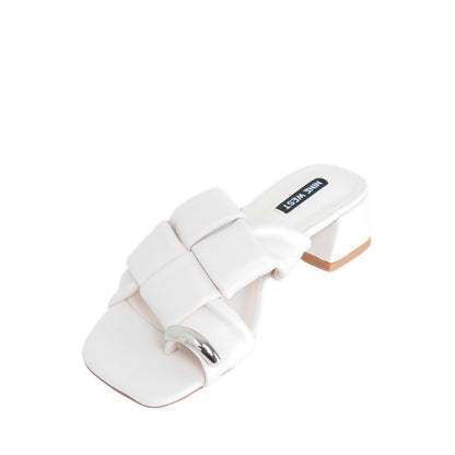 ANIKA Women's Sandal Heels - White