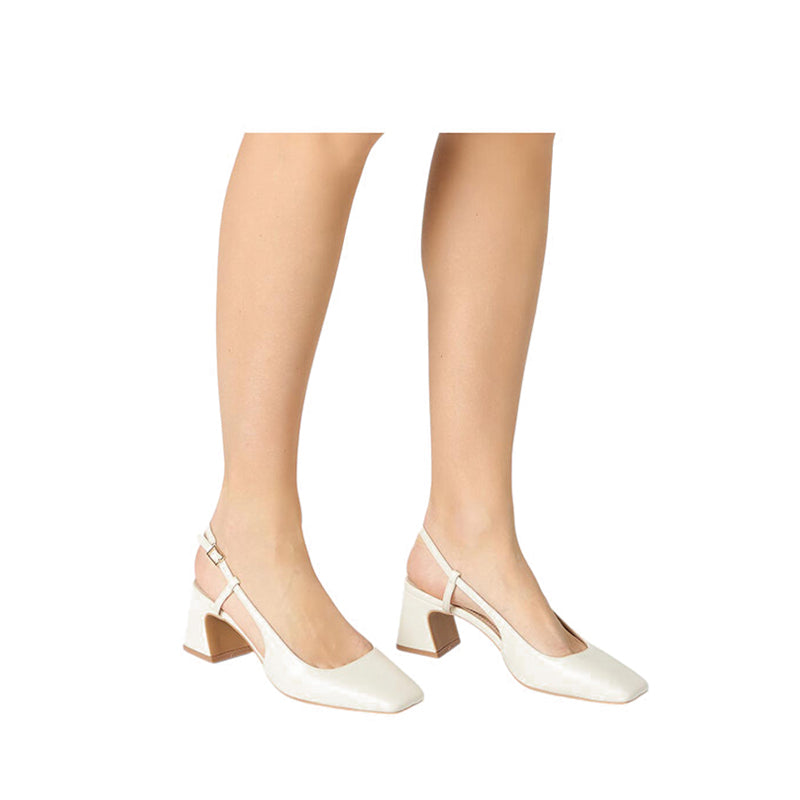 BRIGITTA Women's Slingback Heels - Beige