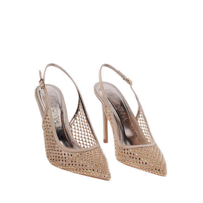 BARBARA Women's Slingback Heels - Cream