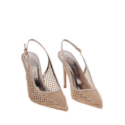 BARBARA Women's Slingback Heels - Cream