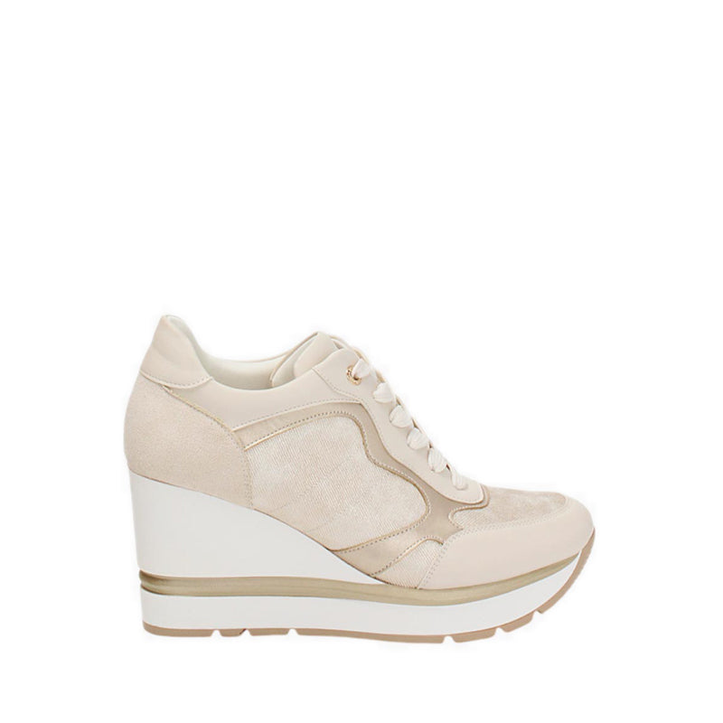 CELIA Women's Platform Sneakers - Beige
