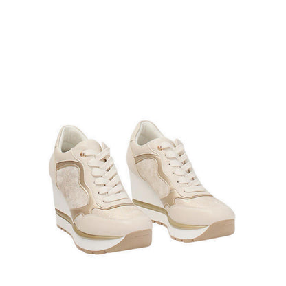 CELIA Women's Platform Sneakers - Beige