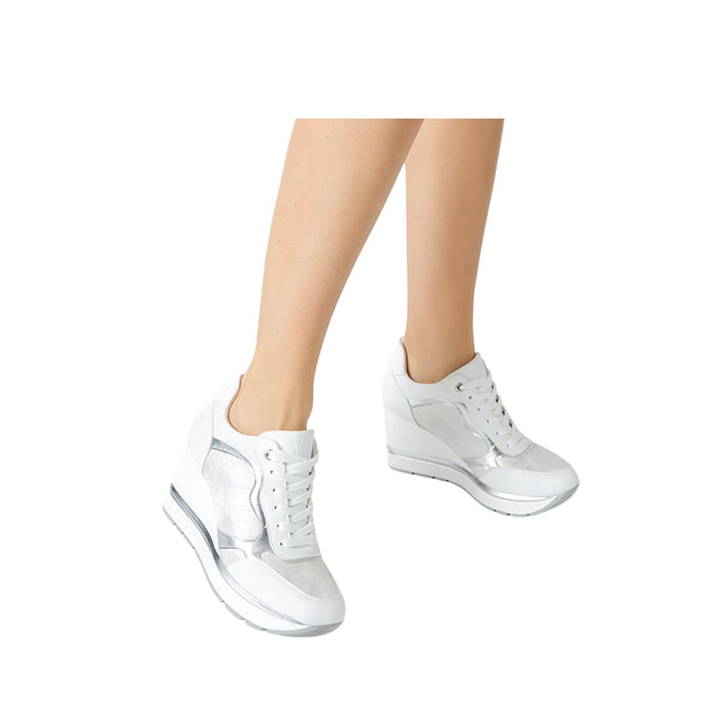 CAROL Women's Platform Sneakers - White