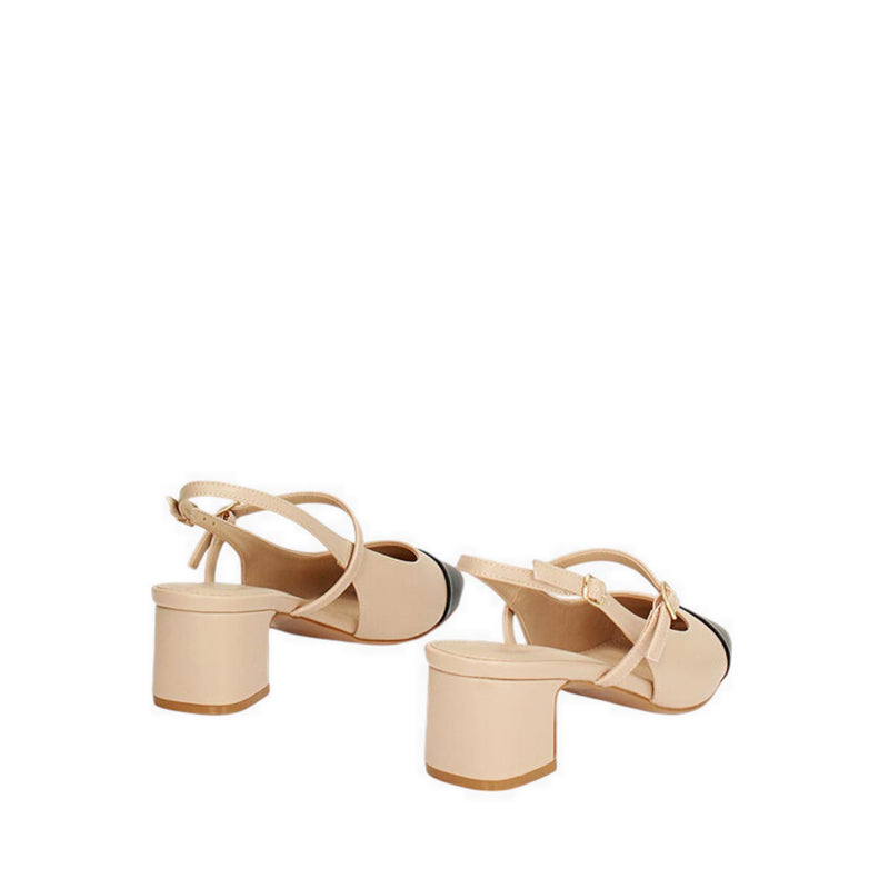 BLYTHE Women's Slingback Heels - Cream
