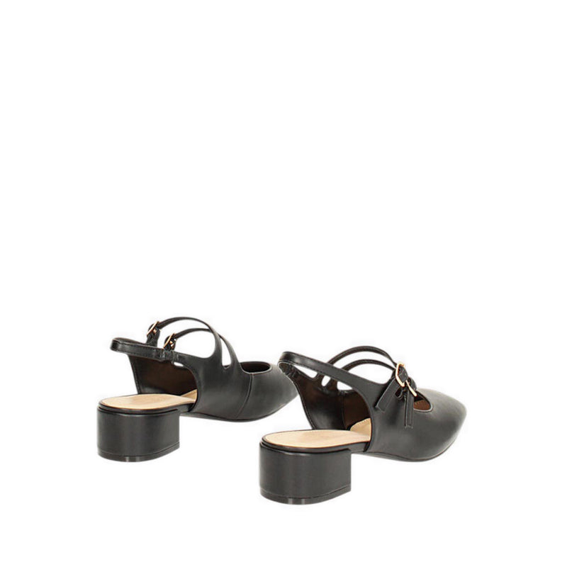 BERTHA Women's Slingback Heels - Black