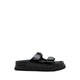 Henrietta Platform Slide Sandals - Black