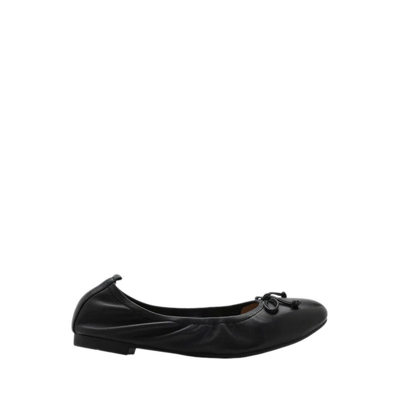 Nova Bow Covered Flats - Black