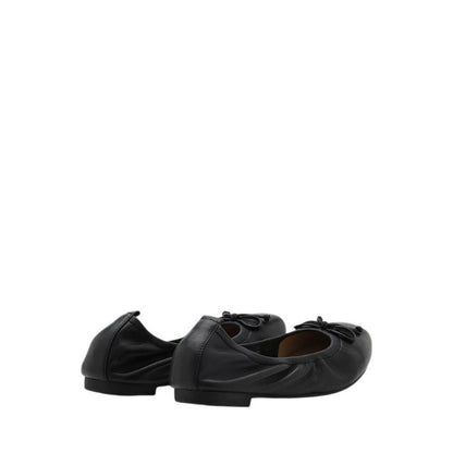 Nova Bow Covered Flats - Black