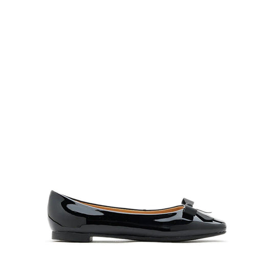 Ariel Ribbon Detailed Flats - Black