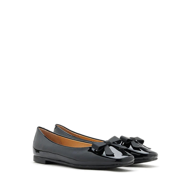 Ariel Ribbon Detailed Flats - Black