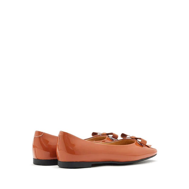 Ariel Ribbon Detailed Flats - Orange