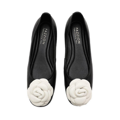 Floret Ballet Flats - Black