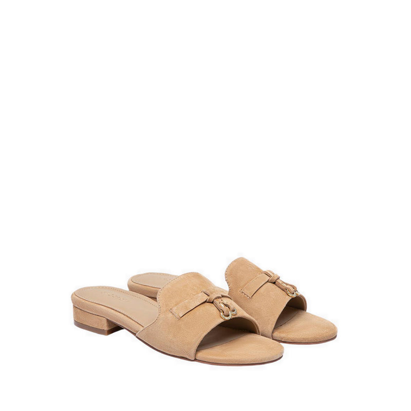 Pazzion Women's 1635-1A Flat Sandals - Natural