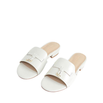 Women's 1635-1 Flat Sandals - Beige
