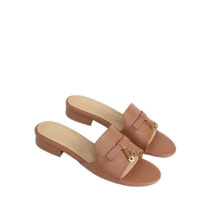 Women's 1635-1 Flat Sandals - Brown
