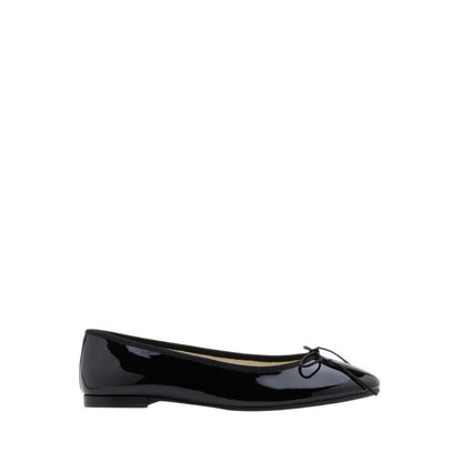 Women's Belmara Bow-Tied Leather Ballet Flats - Black
