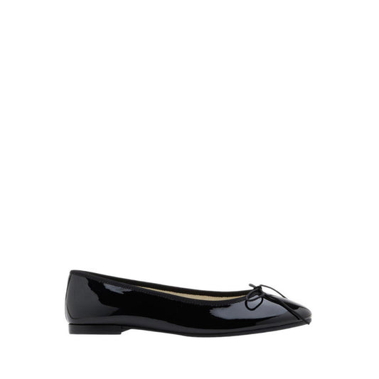 Women's Belmara Bow-Tied Leather Ballet Flats - Black