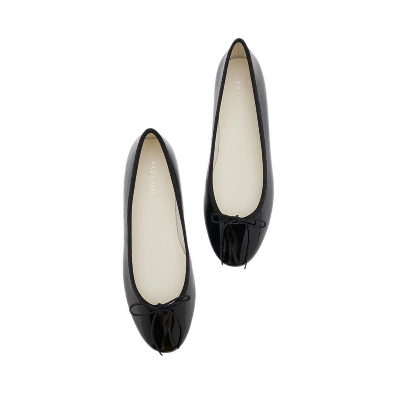 Women's Belmara Bow-Tied Leather Ballet Flats - Black