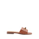 Pazzion Lexley.O Twist Lock Accent Slides - Brown