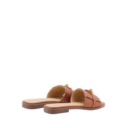 Pazzion Lexley.O Twist Lock Accent Slides - Brown