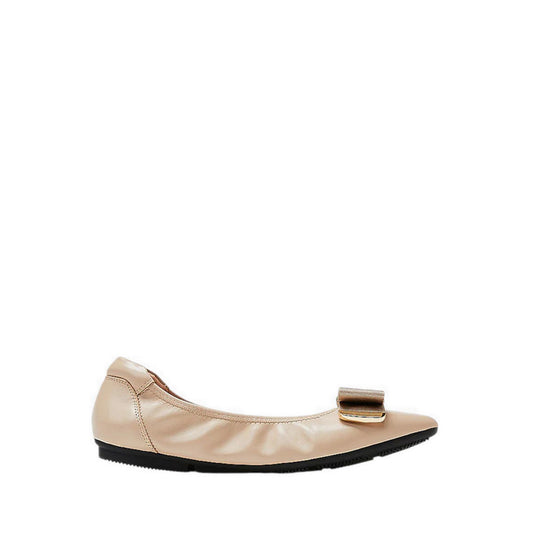 Pazzion Women's Elaia Point-Toe Ballerina Flats - Natural