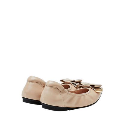 Pazzion Women's Elaia Point-Toe Ballerina Flats - Natural
