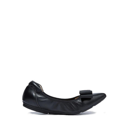 Pazzion Women's Elaia Point-Toe Ballerina Flats - Black