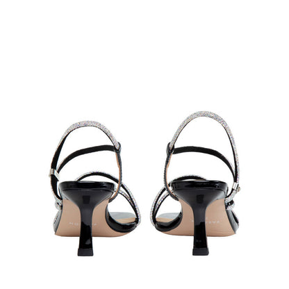 Anklestrap Sandal Heels - Black