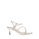 Anklestrap Sandal Heels - Silver