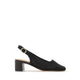 Debra Flyknit Slingback Block Heels - Black