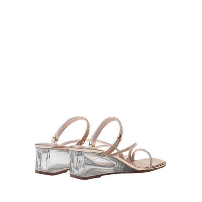 Pazzion Lola Crystal Strap Wedges - Gold
