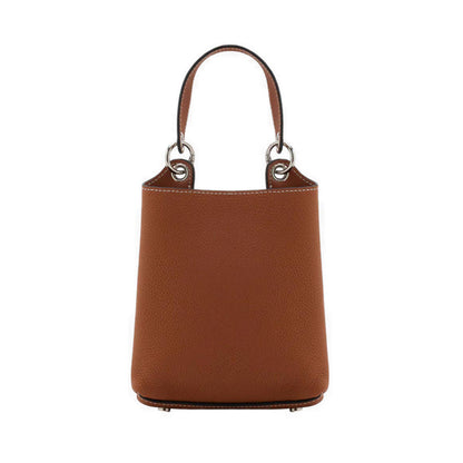 Estelle Leather Bucket Bag - Brown