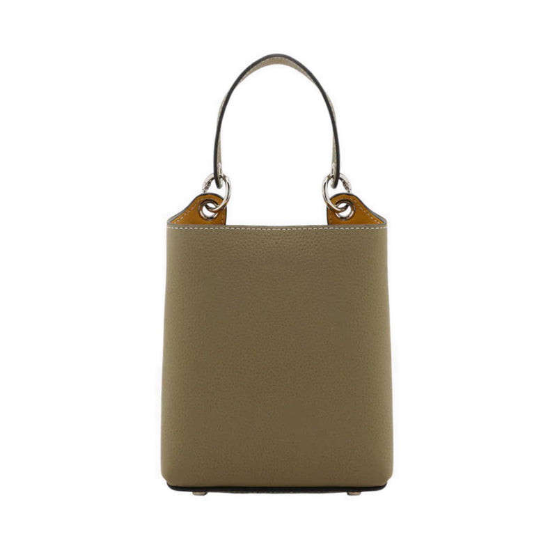 Estelle Leather Bucket Bag - Green