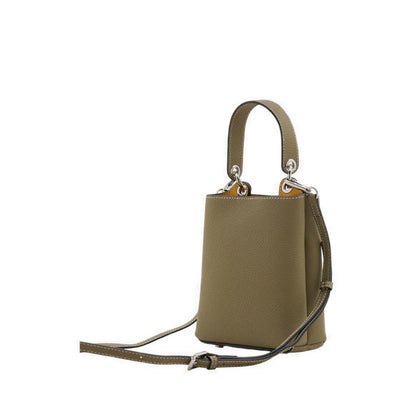 Estelle Leather Bucket Bag - Green