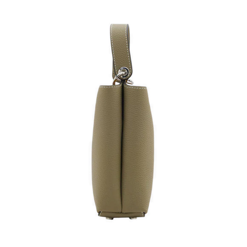 Estelle Leather Bucket Bag - Green