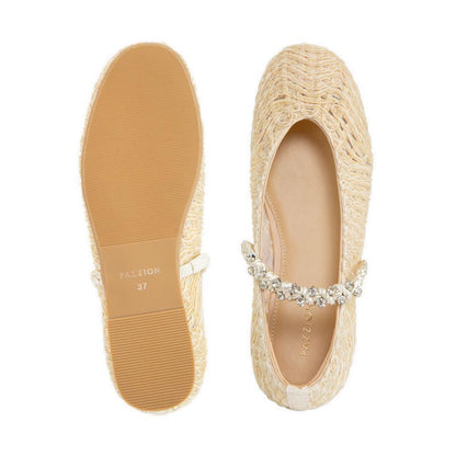 Pazzion Women's 2661-8 Flats - Beige