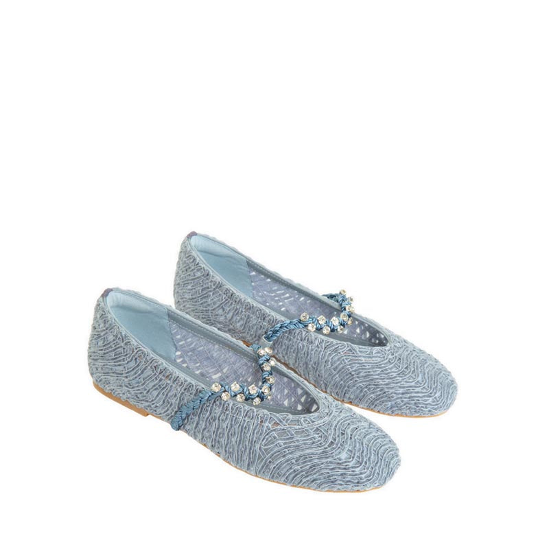 Pazzion Women's 2661-8 Flats - Blue