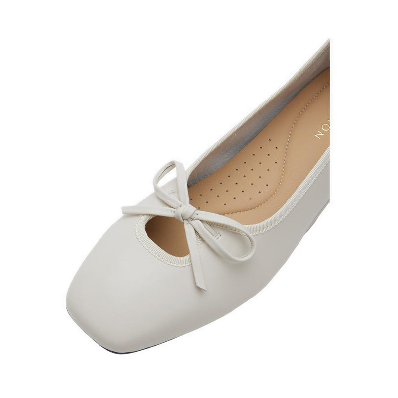 Nina Bow Ballerinas - Beige