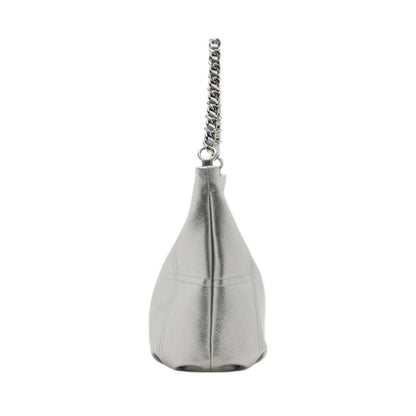 Zana Braided Handle Tote Bag - Silver