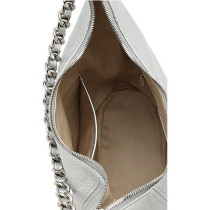 Zana Braided Handle Tote Bag - Silver