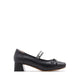 Billie Crystal-Embellished Bow Mary Jane Heels - Black