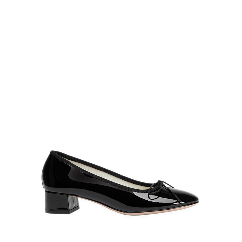 Pazzion Women's Belmara Bow-Tied Patent Leather Heels - Black