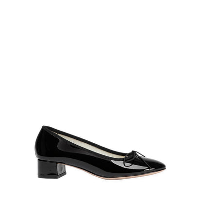 Pazzion Women's Belmara Bow-Tied Patent Leather Heels - Black