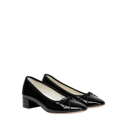 Pazzion Women's Belmara Bow-Tied Patent Leather Heels - Black